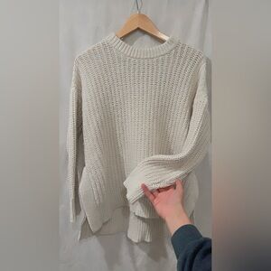Aerie Cream Knit Sweater